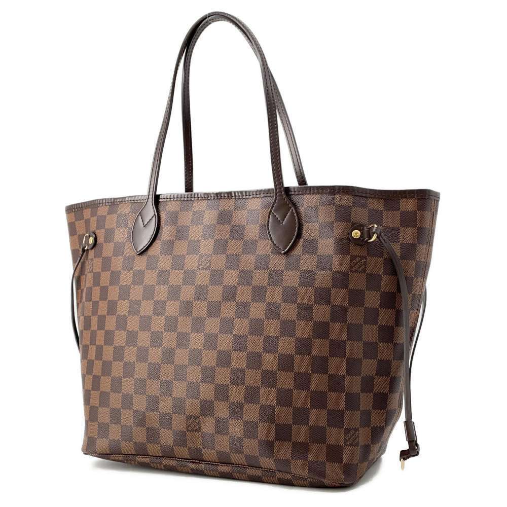 Louis Vuitton Damier Ebene Brown Neverfull Tote Bag - Picture 2 of 12